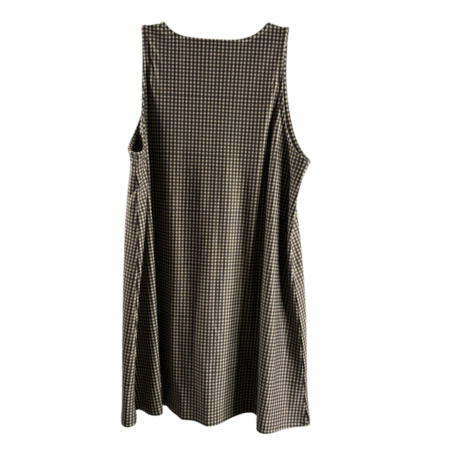 SMITH & QUINN Size MEDIUM Gray/Tan Print Sleeveless Polyester Blend NWT DRESS