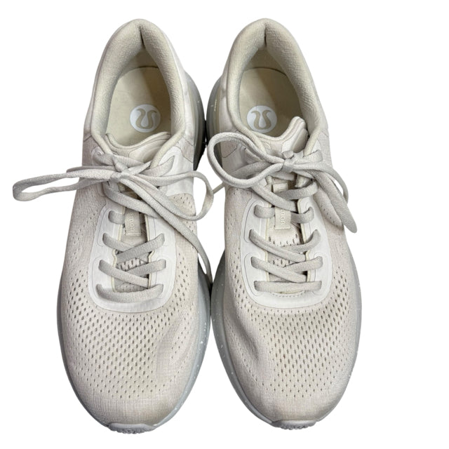 LULULEMON Size 9 1/2 Cream Athletic SHOE