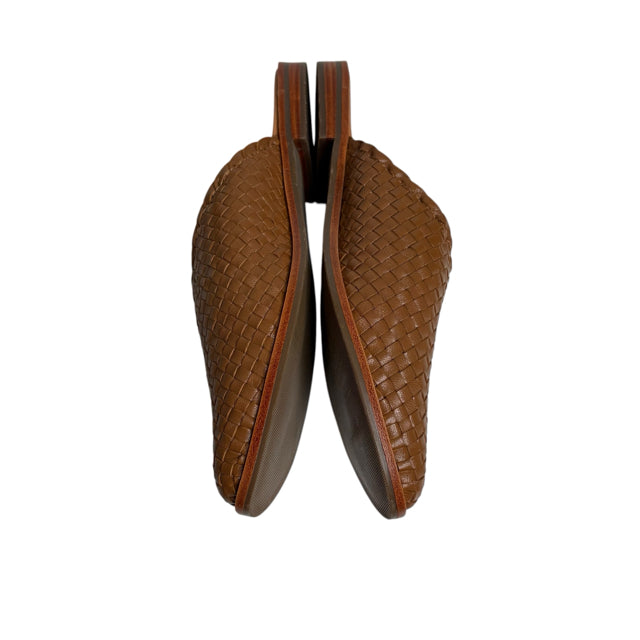 SEYCHELLES Size 11 Brown Mule Leather Weave NWOT SHOE