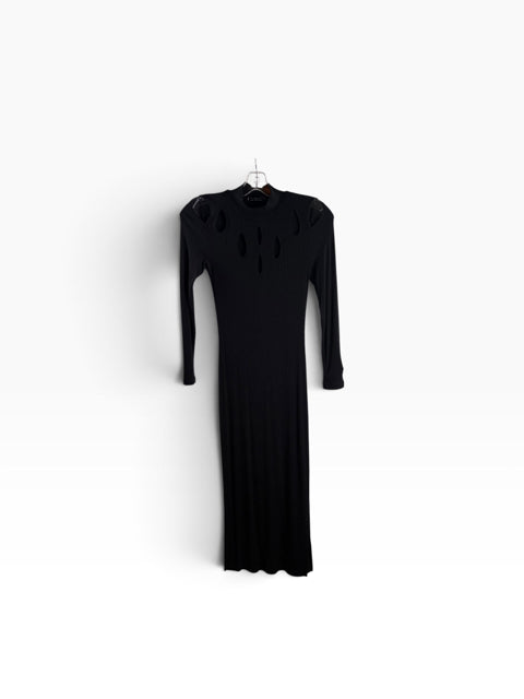 LNA Size SMALL Black Long Sleeve Stretch DRESS