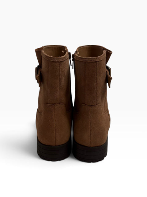 VIONIC Size 7 1/2 Brown Ankle Suede BOOT