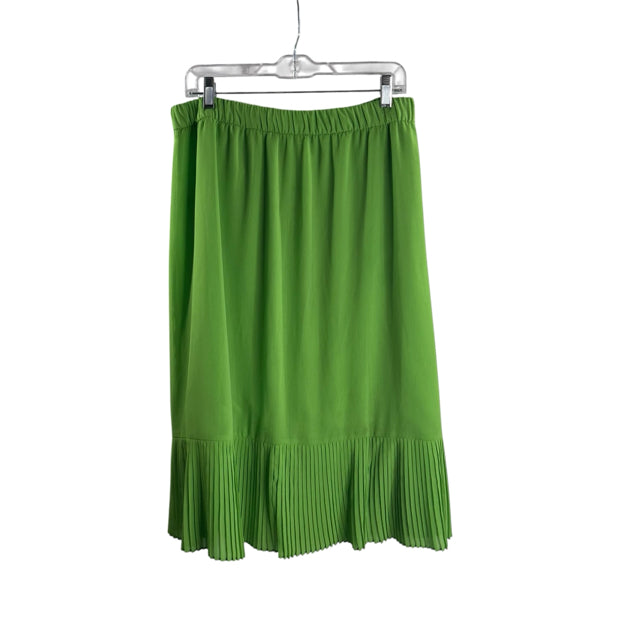 J RENEE Size LARGE Lime Ruffles SKIRT
