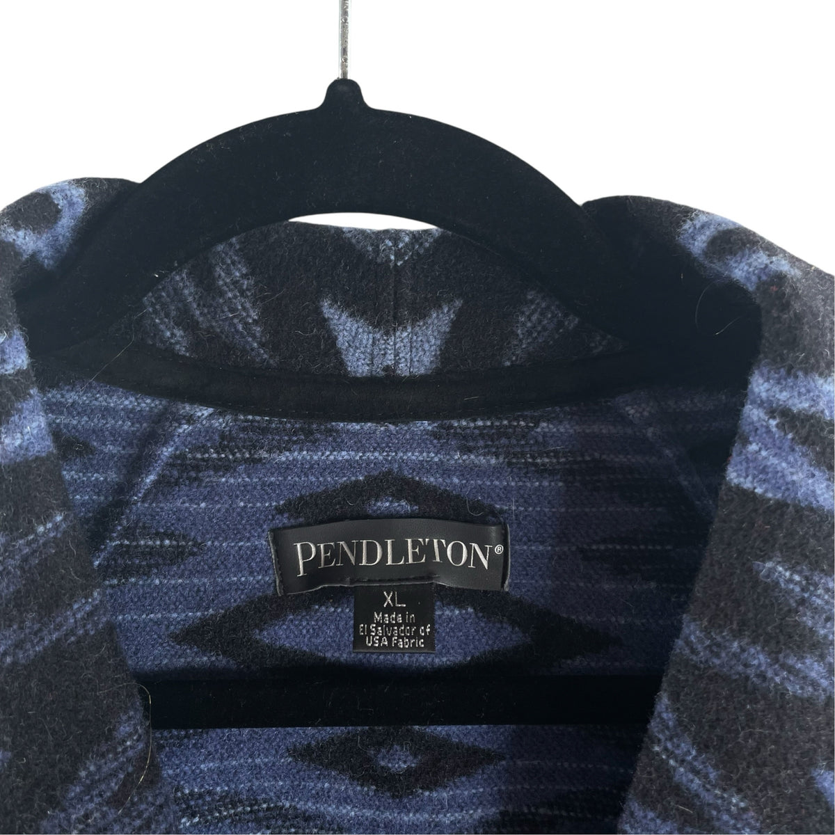 PENDLETON Size X-LARGE Blue/Black VEST