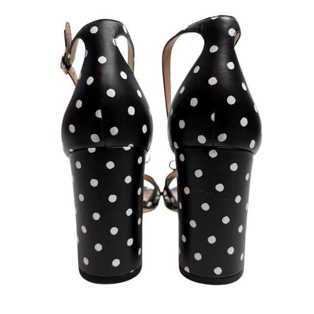 KATE SPADE Size 9 1/2 Black/White Sandal SHOE