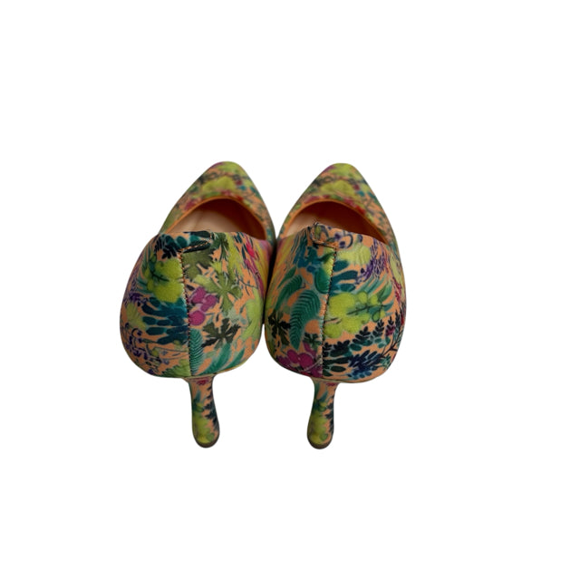 FRANCO SARTO Size 8 Yellow/Multi Pump SHOE
