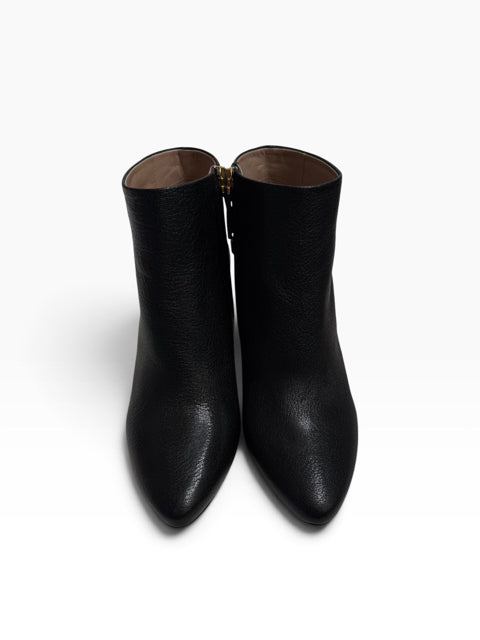 CHLOE Size 37 Black Ankle Leather NWT BOOT