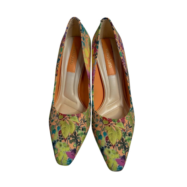 FRANCO SARTO Size 8 Yellow/Multi Pump SHOE
