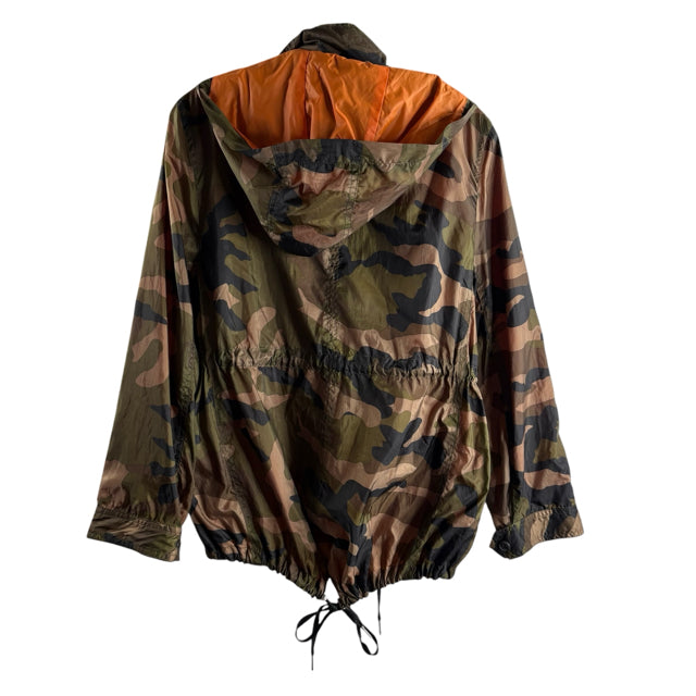 BLANK NYC Size X-SMALL Olive Green Camo Nylon JACKET