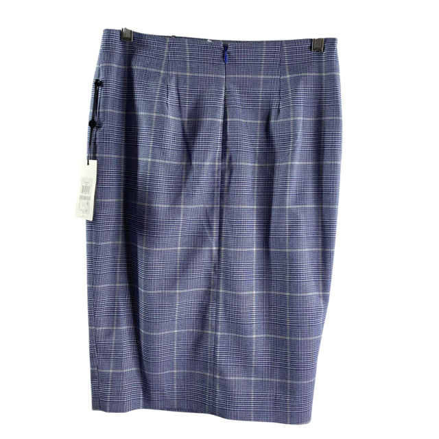 DKNY Size 0 Blue Houndstooth Mini Polyester Blend NWT SKIRT