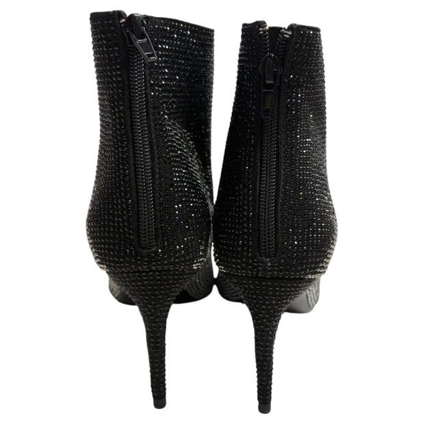 WHBM Size 9 1/2 Black/Silver Ankle Boot NWT SHOE