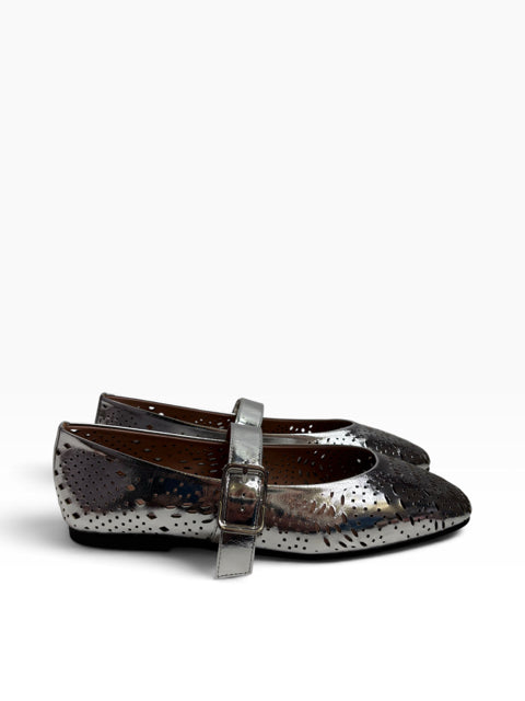 PAOLO Silver Mary Jane SHOE