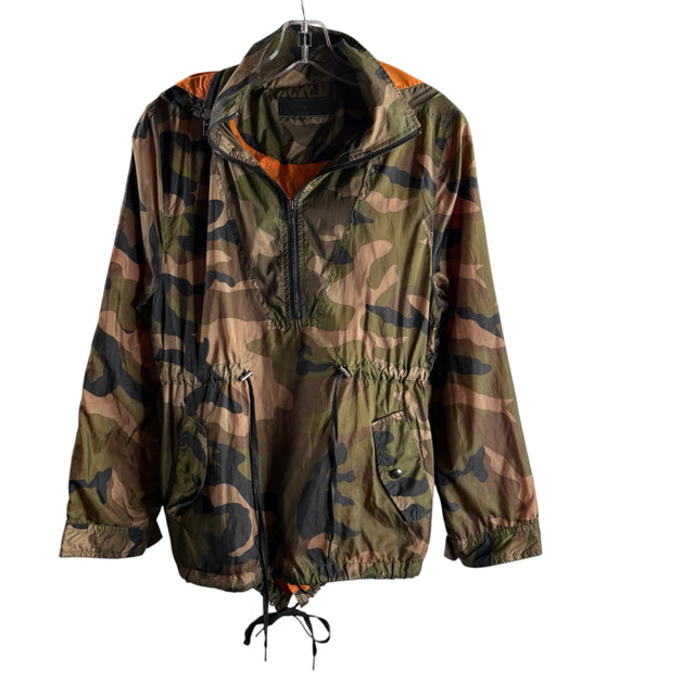 BLANK NYC Size X-SMALL Olive Green Camo Nylon JACKET