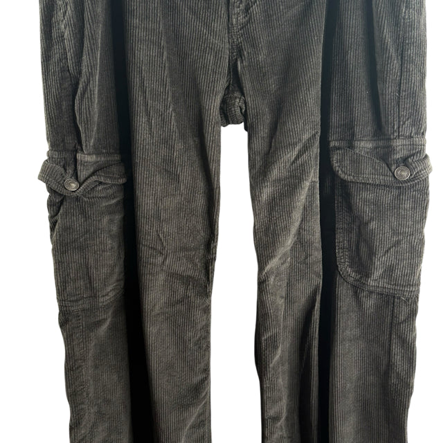 AMERICAN EAGLE Size 8 Black Cargo Corduroy PANTS
