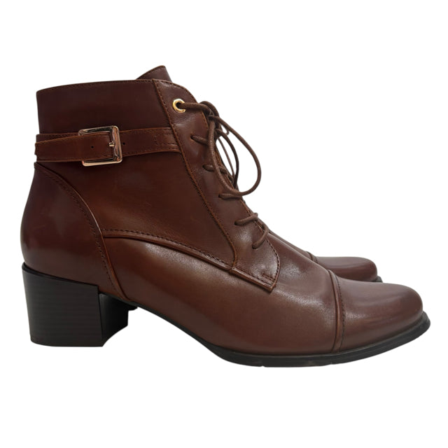 REGARDE LE CIEL Size 41 Brown Mid Calf Leather NWOT BOOT
