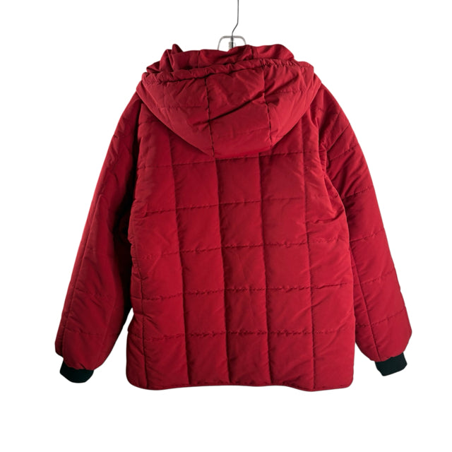 STOIC Size MEDIUM Dark Red Quilted Polyester JACKET