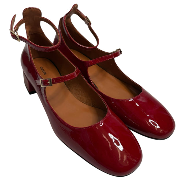 MAEVE Size 39 Red Ankle Strap Patent NWT SHOE
