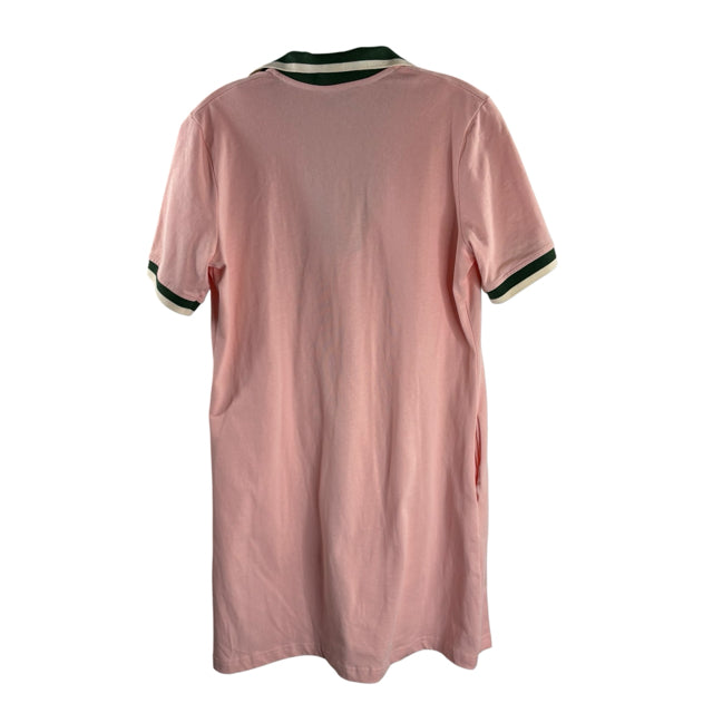 TUCKERNUCK Size MED Pink/Green Short Sleeve DRESS
