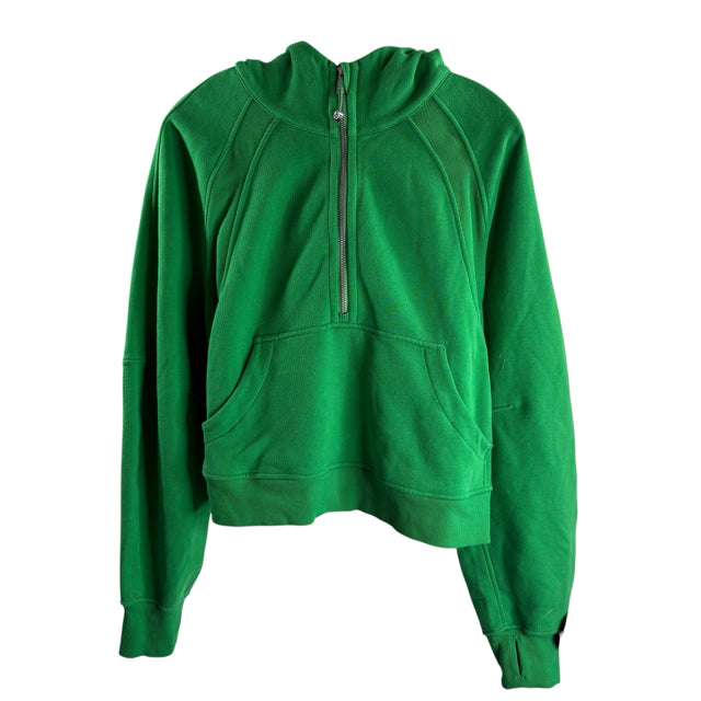 LULULEMON Size MED Green Long Sleeve Hoodie TOP