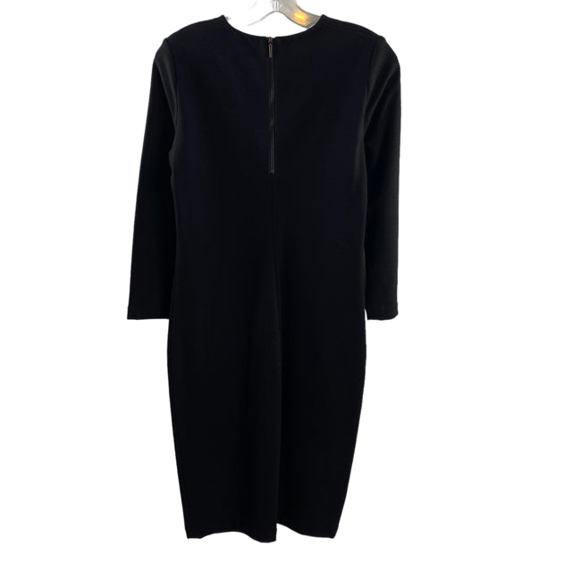 VINCE Size SMALL Black 3/4 Sleeve Viscose DRESS