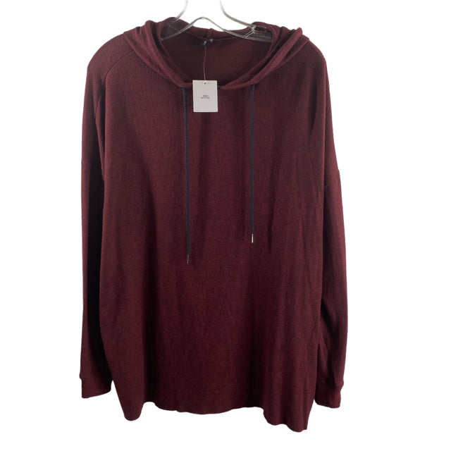 URBAN OUTFITTERS Size X-SMALL Maroon Long Sleeve Hoodie NWT TOP