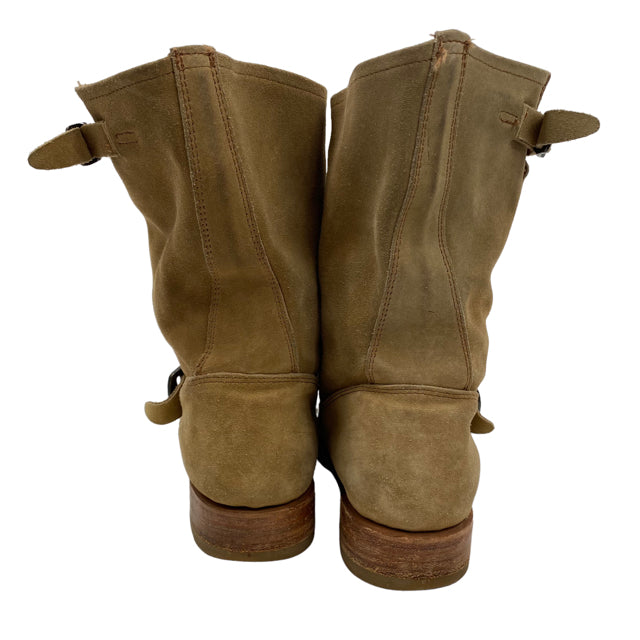 FRYE Size 9 Tan Ankle Suede BOOT