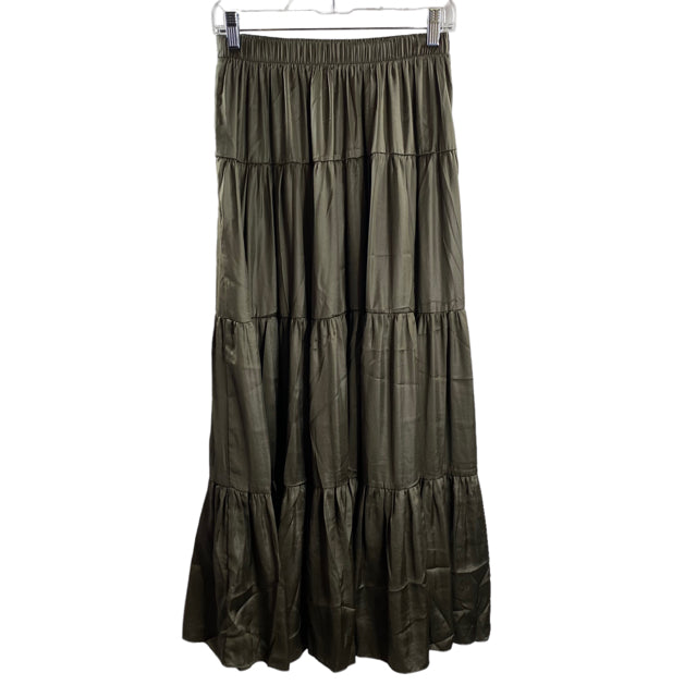PHILOSOPHY Size X-SMALL Olive Tiers NWT SKIRT