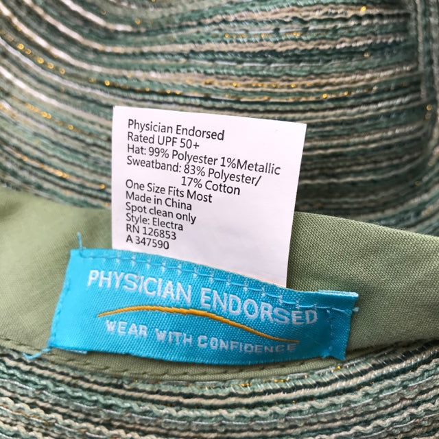 PHYS ENDORSED Green Metallic Knit HAT