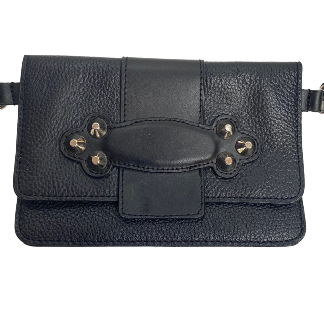 MICHAEL KORS Black Studded Leather Belt Bag PURSE