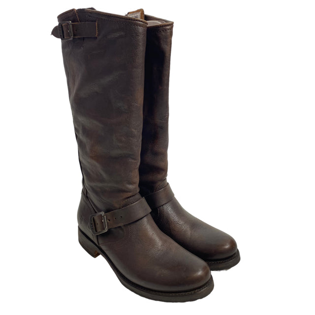 FRYE Brown Knee High Leather Size 9 BOOT