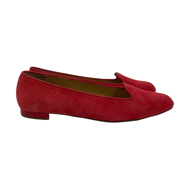 TALBOTS Size 7 1/2 Red Flats Suede NWOT SHOE
