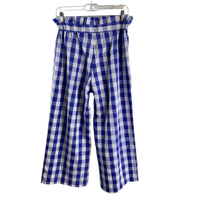 JOIE Size SMALL Blue/White Check NWT PANTS