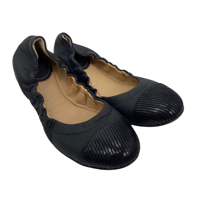 VIAJIYU Size 35 Black Ballet Leather NWOT SHOE