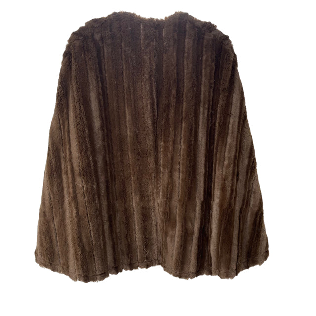 SLINKY Size SMALL Brown Faux Fur JACKET