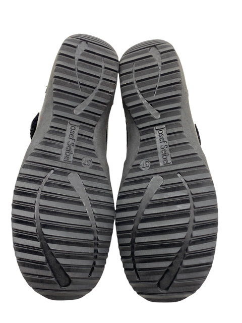 JOSEF SEIBEL Size 37 Black Loafer Wet Leather NWOT SHOE